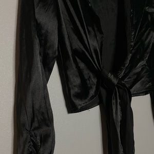 Shein silk material shirt